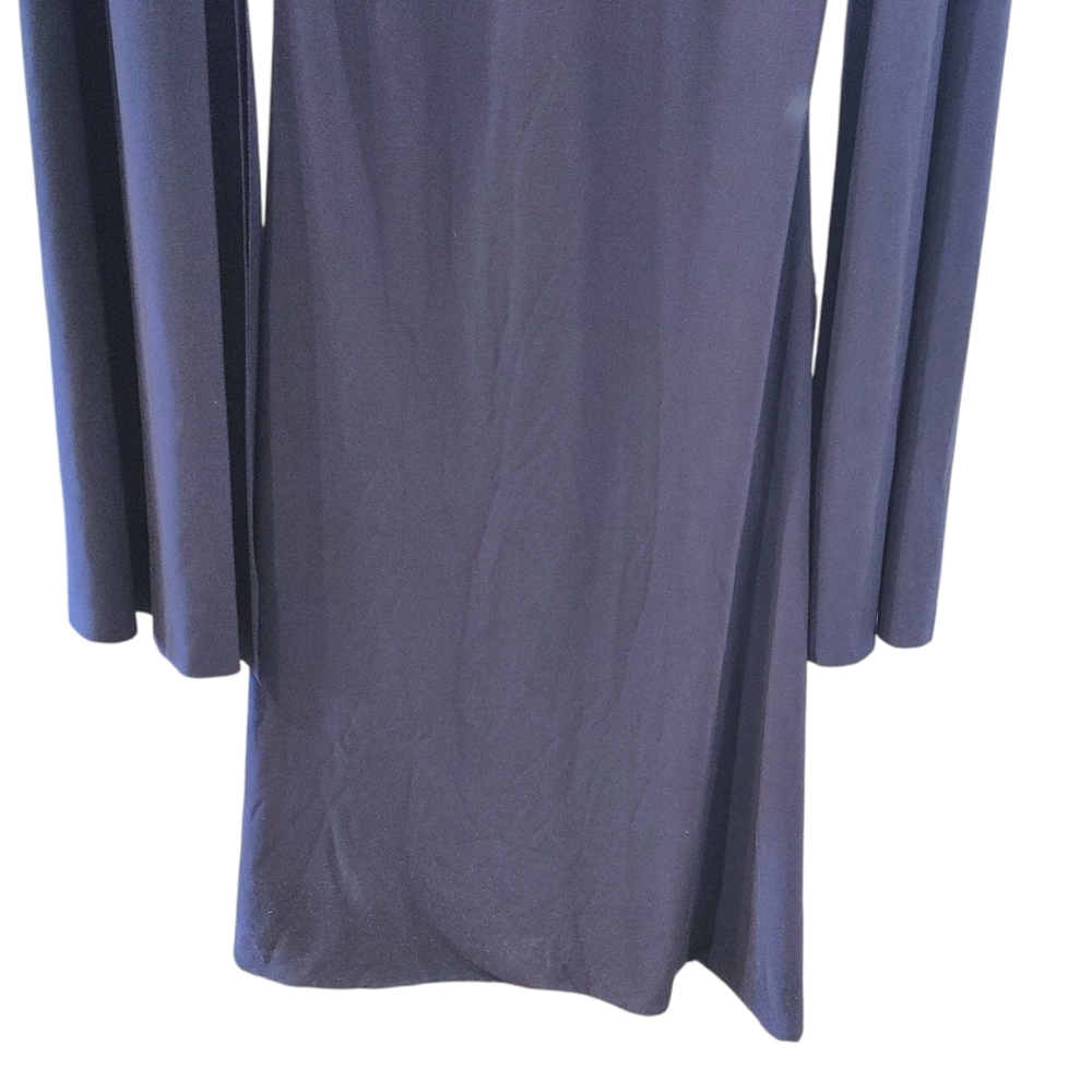 Club L London Navy Blue Cape Sleeve Bodycon Dramatic Maxi Dress Women's Size 4 - Picture 6 of 11